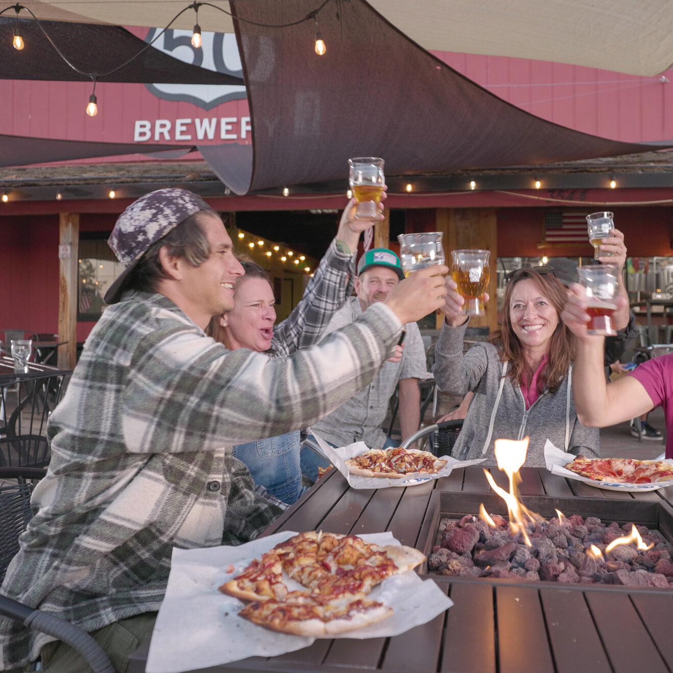 Cheers at Hwy 50 Brewery for Commercial Video Production